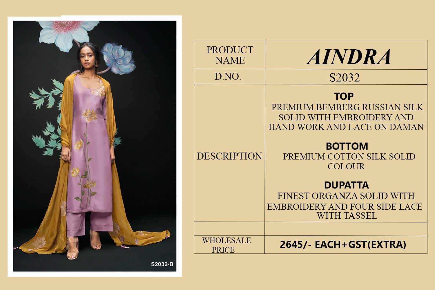 Aindra 2032 By Ganga Heavy Designer Salwar Suits Catalog